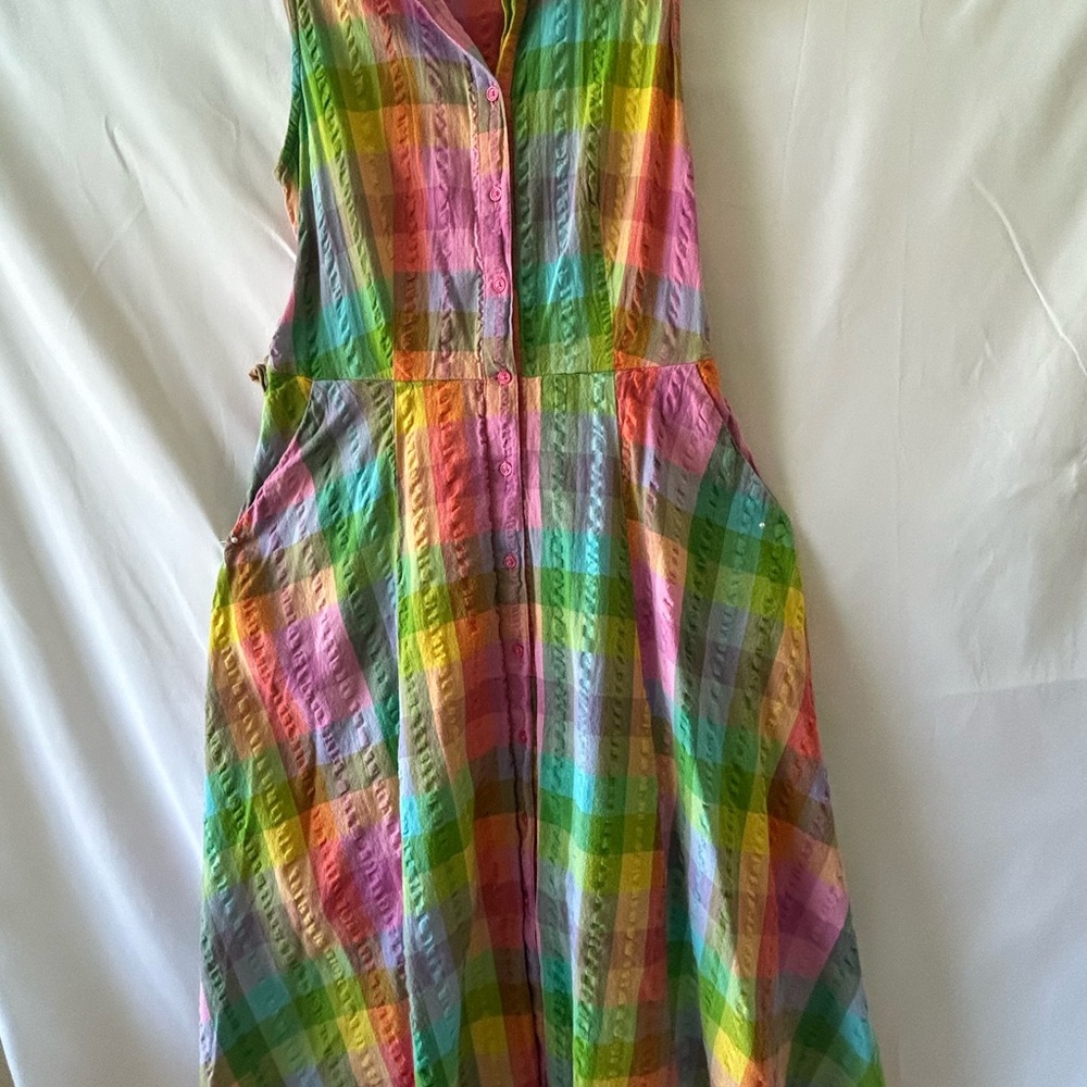 Charter Club Pink Sundress Sleeveless V-Neck Midi
